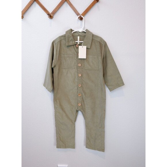 NEW Wild Wawa Toddler Corduroy Everyday Jumpsuit, size 3-4y - Picture 1 of 7